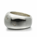 Chanel Silver Silver 925 Band Ring (Pre-Owned)