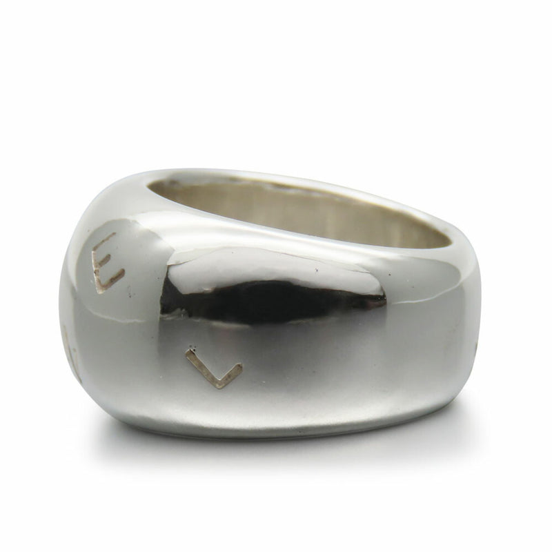 Chanel Silver Silver 925 Band Ring (Pre-Owned)