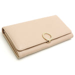 Bvlgari Beige Leather Long Wallet (Bi-Fold) (Pre-Owned)