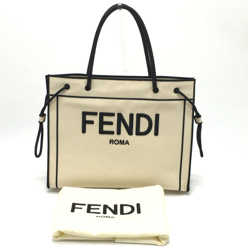 Fendi Beige Cloth Tote Bag (Pre-Owned)