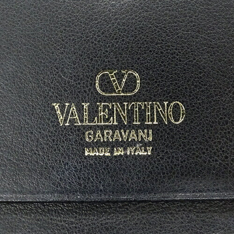 Valentino Garavani Black Leather Wallet (Bi-Fold) (Pre-Owned)