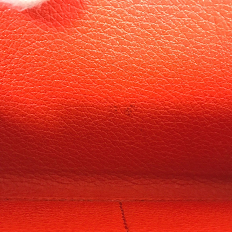 Gucci Orange Leather Long Wallet (Bi-Fold) (Pre-Owned)