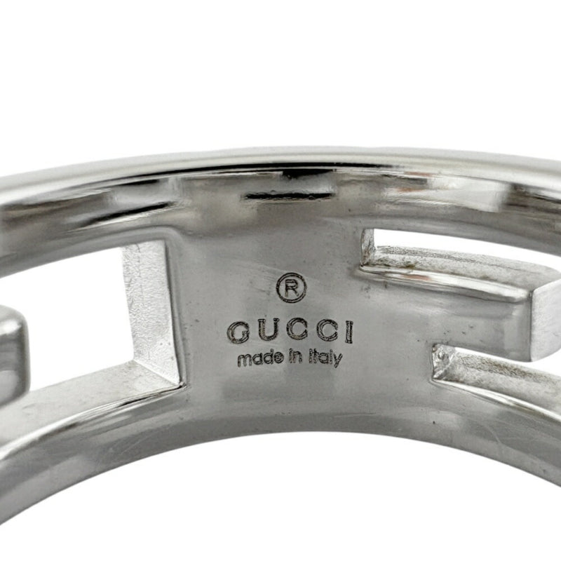 Gucci Silver White Gold (18K) Band Ring (Pre-Owned)