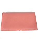 Bvlgari Pink Leather Long Wallet (Bi-Fold) (Pre-Owned)