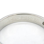 Cartier Clear Platinum 950 Band Ring (Pre-Owned)