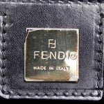 Fendi Black Faux Fur Leather Handbag (Pre-Owned)