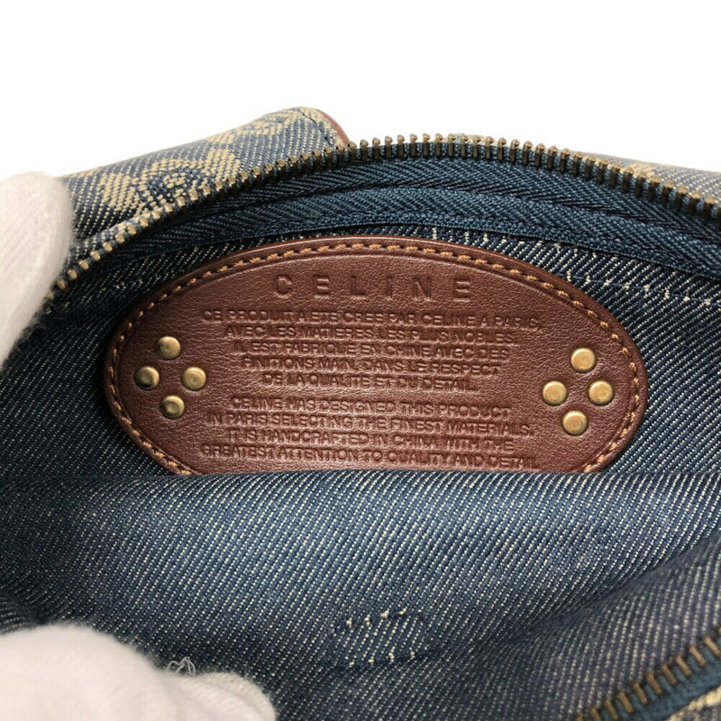 Celine Blue Brown Denim Leather Fanny Pack Sling Bag (Pre-Owned)