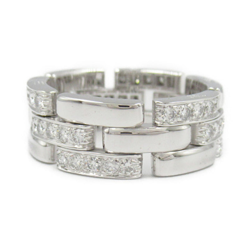 Cartier Clear White Gold (18K) Band Ring (Pre-Owned)