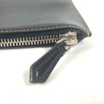 Fendi Black Brown Leather Clutch Bag (Pre-Owned)