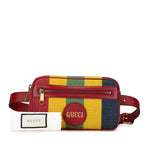 Gucci Multi-Color Canvas Leather Fanny Pack Sling Bag (Pre-Owned)