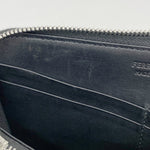 Salvatore Ferragamo Black Leather Long Wallet (Bi-Fold) (Pre-Owned)