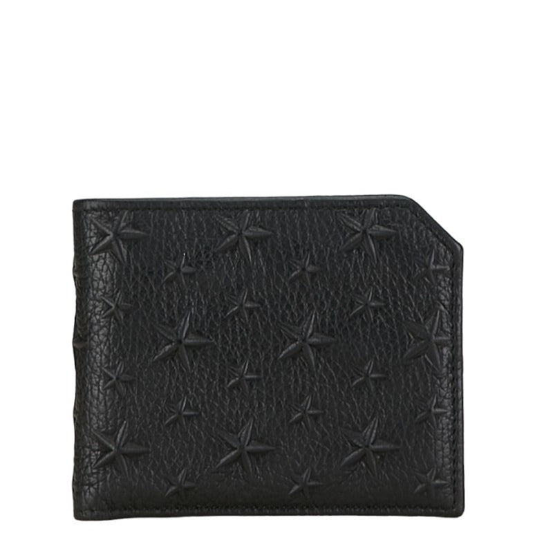 Jimmy Choo Black Leather Wallet (Bi-Fold) (Pre-Owned)