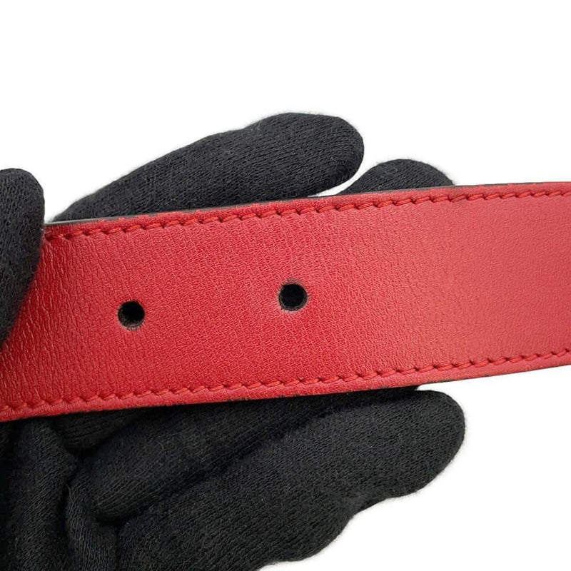 Gucci Red Color Leather Fanny Pack (Pre-Owned)