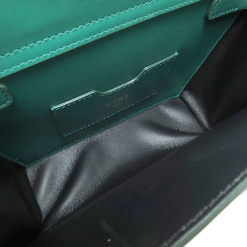 Unspecified Green Leather Handbag (Pre-Owned)