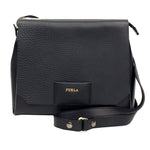 Furla Black Brown Leather Shoulder Bag (Pre-Owned)