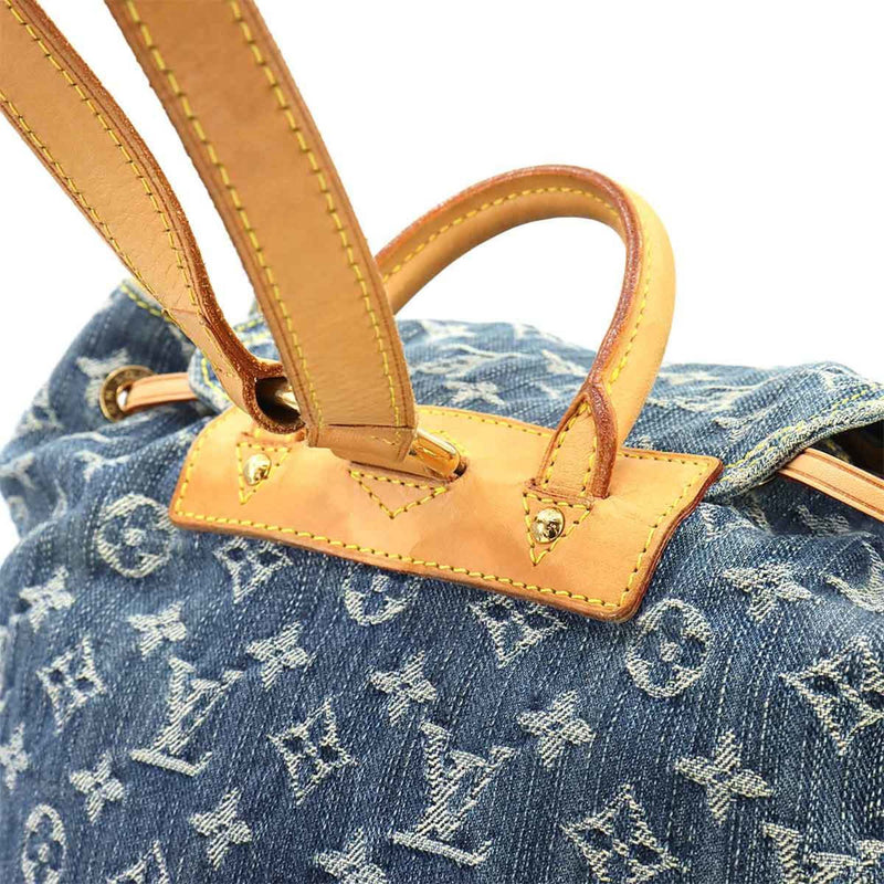 Louis Vuitton Blue Monogram Denim Backpack (Pre-Owned)