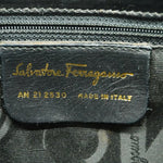 Salvatore Ferragamo Black Leather Shoulder Bag (Pre-Owned)