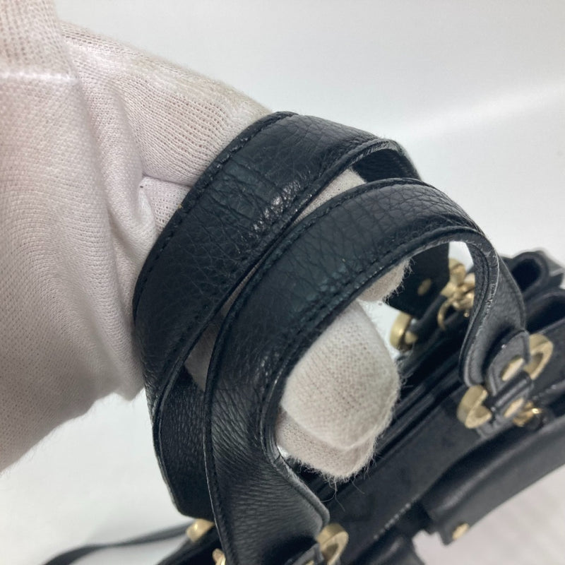 Bvlgari Black Leather Handbag (Pre-Owned)