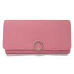 Bvlgari Pink Leather Long Wallet (Bi-Fold)