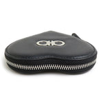 Salvatore Ferragamo Black Leather Coin Purse/Coin Case (Pre-Owned)