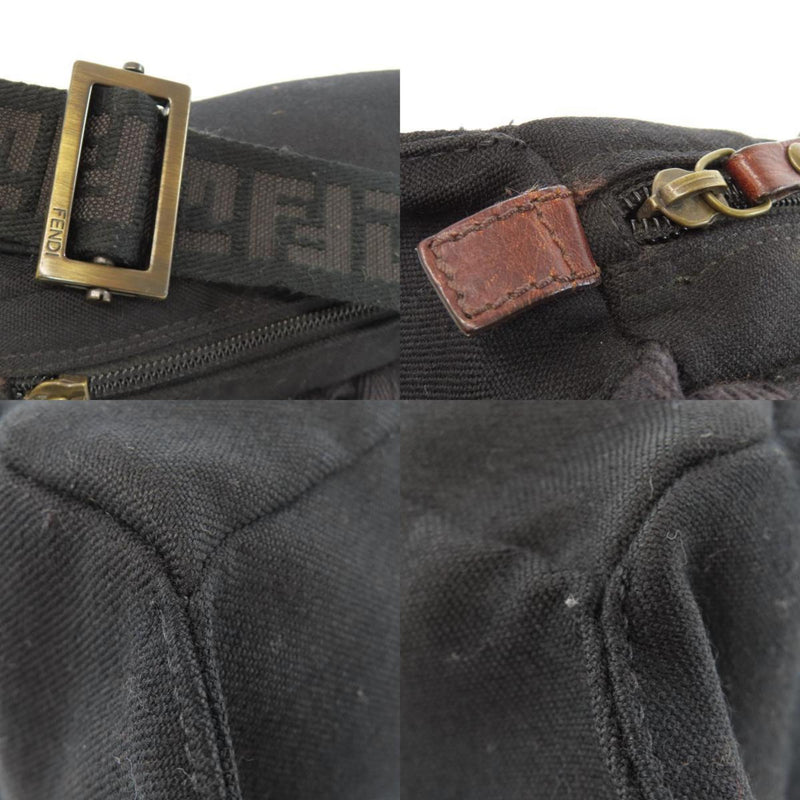 Fendi Black Canvas Sling Bag (Pre-Owned)