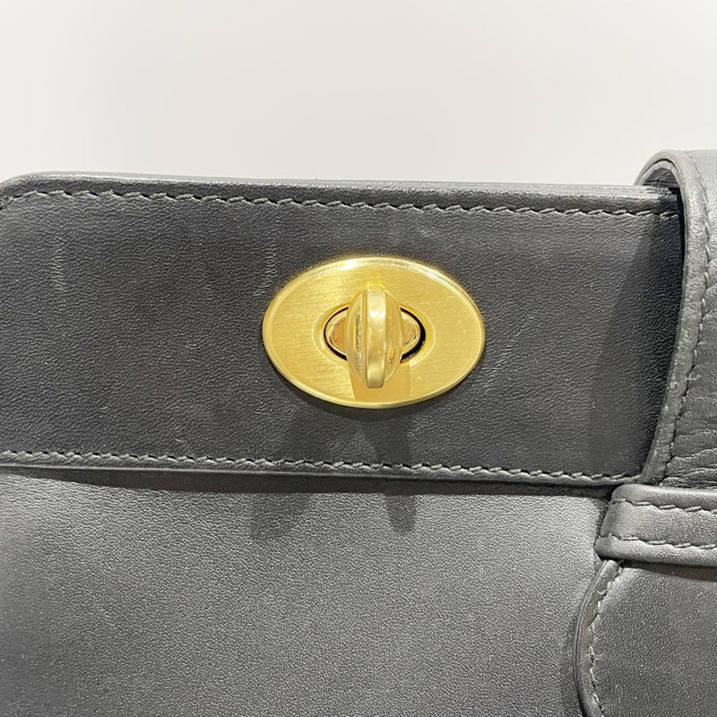 Gucci Black Leather Tote Bag (Pre-Owned)