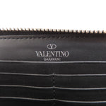 Valentino Garavani Black Leather Long Wallet (Bi-Fold) (Pre-Owned)