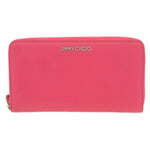 Jimmy Choo Pink Leather Long Wallet (Bi-Fold) (Pre-Owned)