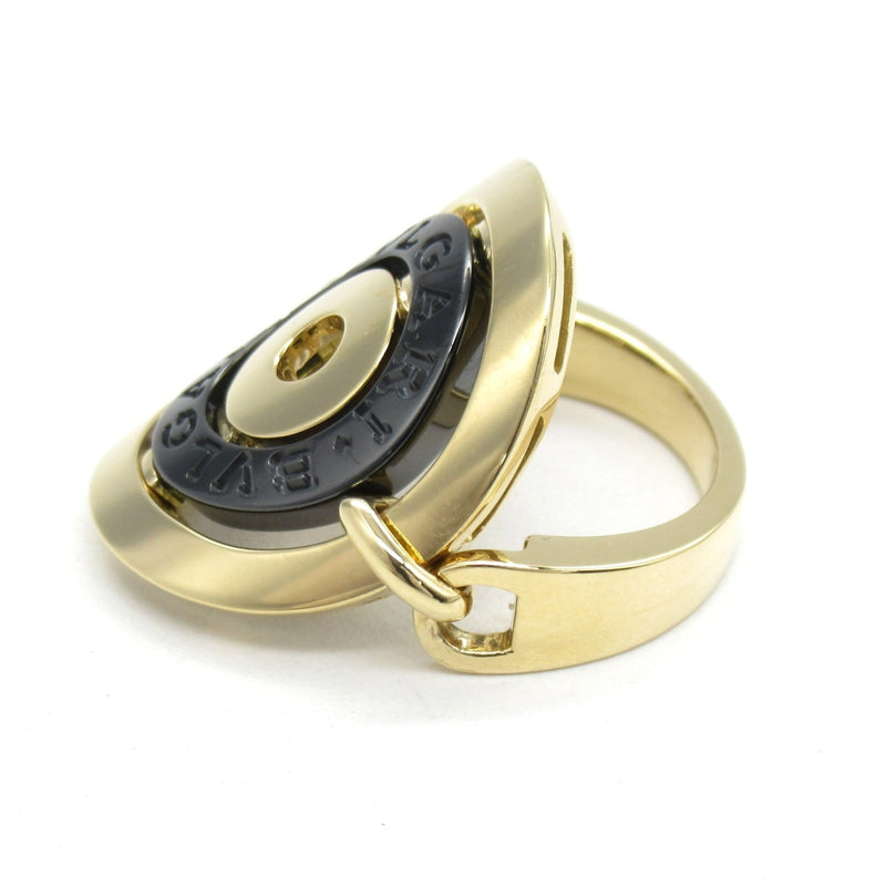 Bvlgari Black Gold Ceramic Yellow Gold (18K) Band Ring (Pre-Owned)