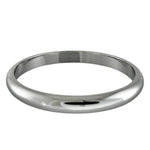 Cartier Silver Platinum 950 Band Ring (Pre-Owned)