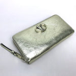 Valentino Garavani Gold Leather Long Wallet (Bi-Fold) (Pre-Owned)