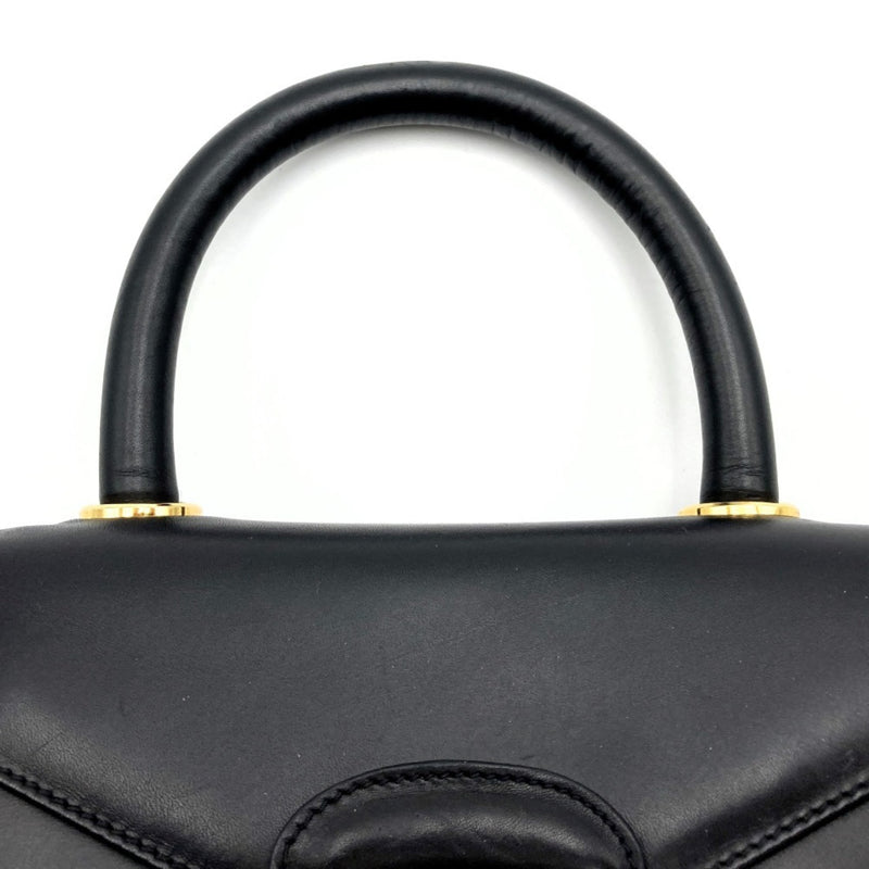 Salvatore Ferragamo Black Leather Handbag (Pre-Owned)