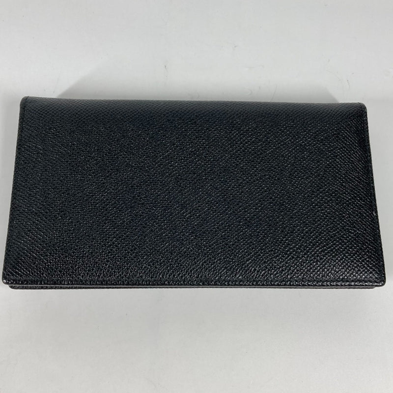 Bvlgari Black Leather Long Wallet (Bi-Fold) (Pre-Owned)