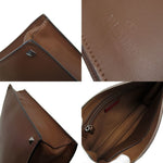 Valentino Garavani Brown Leather Clutch Bag (Pre-Owned)