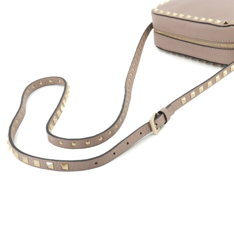 Valentino Garavani Beige Leather Shoulder Bag (Pre-Owned)