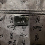 Gucci Gg Canvas Black Canvas Leather Tote Bag (Pre-Owned)