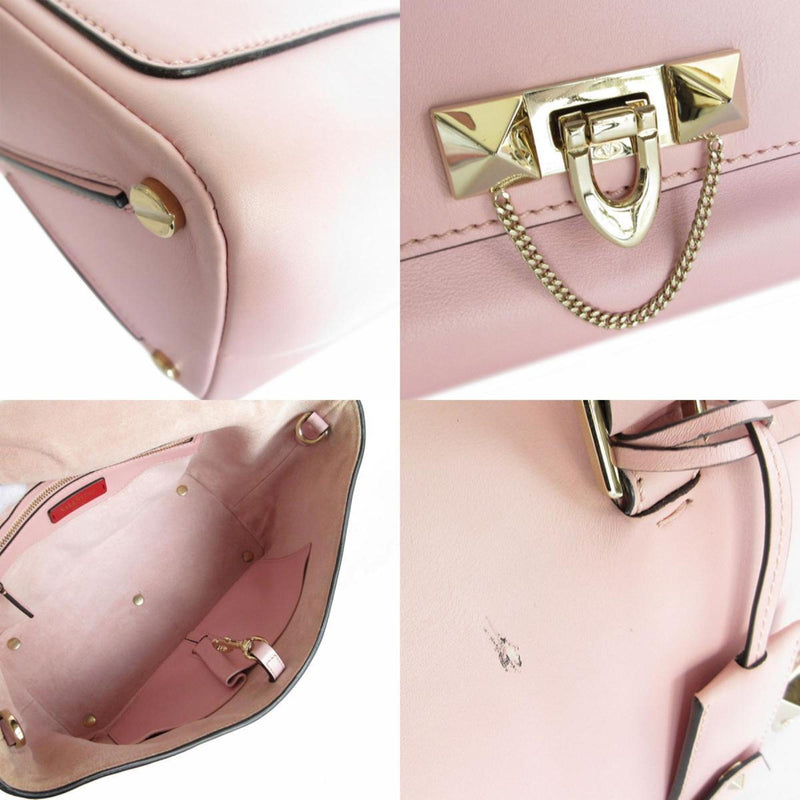 Valentino Garavani Light Pink Leather Handbag Shoulder Bag (Pre-Owned)