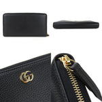 Gucci Black Leather Long Wallet (Bi-Fold) (Pre-Owned)