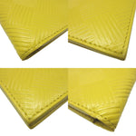 Bottega Veneta Yellow Leather Bill Wallet (Bi-Fold) (Pre-Owned)