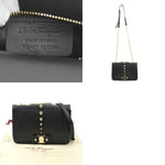 Salvatore Ferragamo Black Leather Shoulder Bag (Pre-Owned)