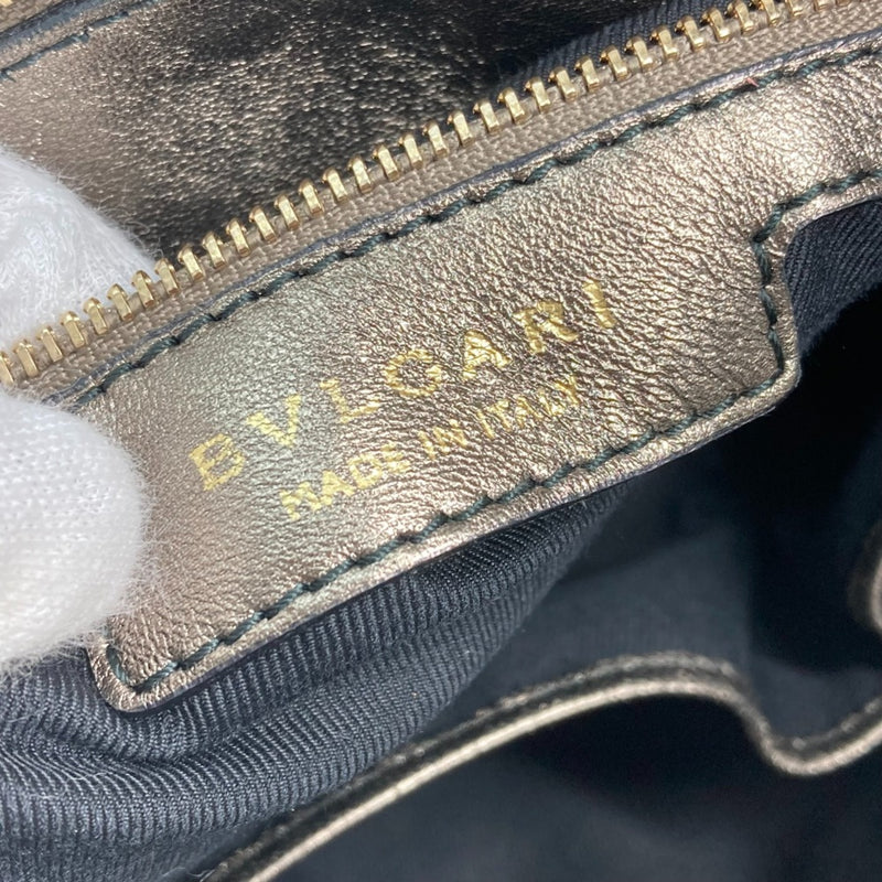 Bvlgari Gold Leather Handbag (Pre-Owned)