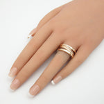 Bvlgari Clear Pink Gold (18K) Band Ring (Pre-Owned)