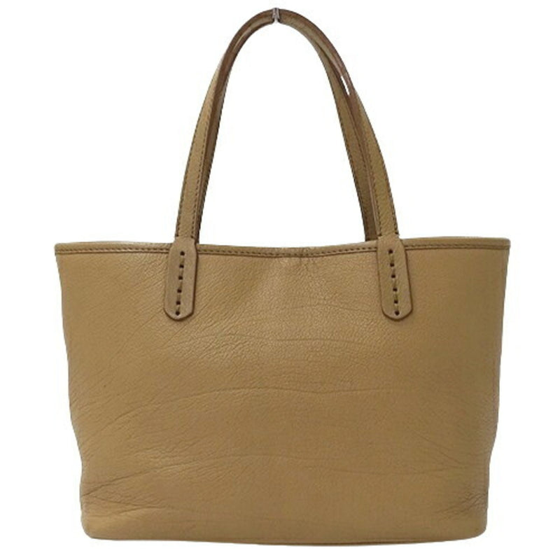 Bvlgari Beige Leather Tote Bag (Pre-Owned)