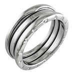 Bvlgari B.Zero1 Silver White Gold (18K) Band Ring (Pre-Owned)