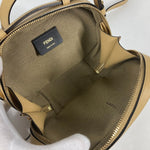 Fendi Beige Leather Handbag Shoulder Bag (Pre-Owned)