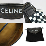 Celine Black Brown Pvc Fanny Pack Sling Bag (Pre-Owned)