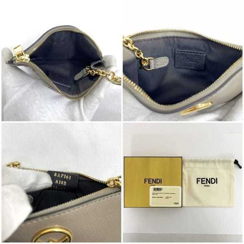 Fendi Beige Leather Wallet (Bi-Fold) (Pre-Owned)