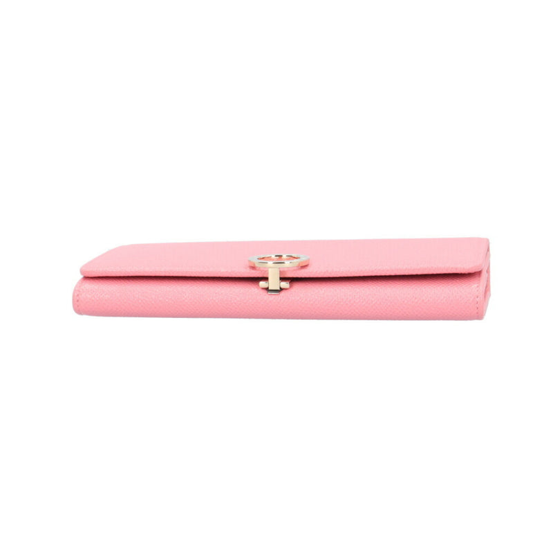 Bvlgari Bvlgari Bvlgari Pink Leather Long Wallet (Bi-Fold) (Pre-Owned)