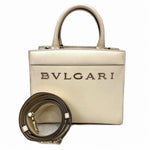 Bvlgari Ivory Leather Shoulder Bag Tote Bag (Pre-Owned)