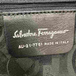 Salvatore Ferragamo Black Leather Shoulder Bag (Pre-Owned)